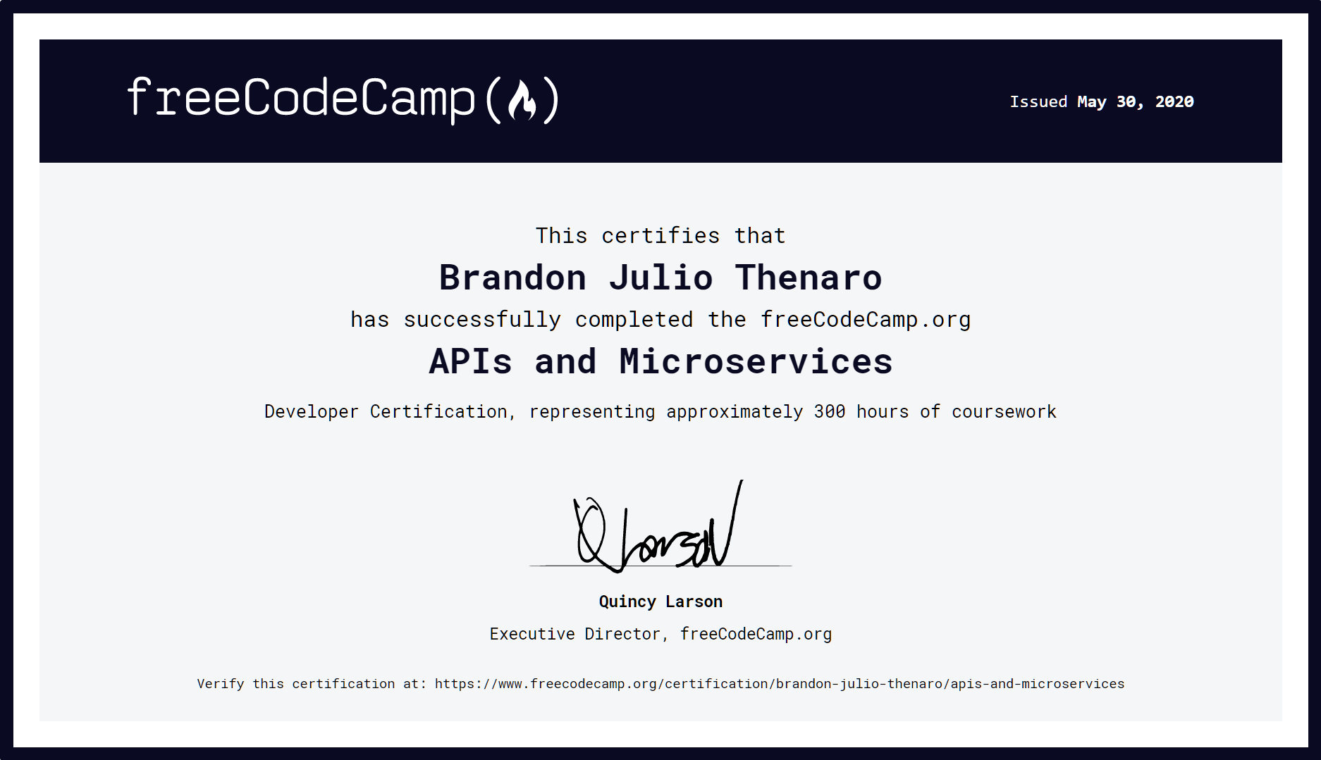Certificate APIs and Microservices