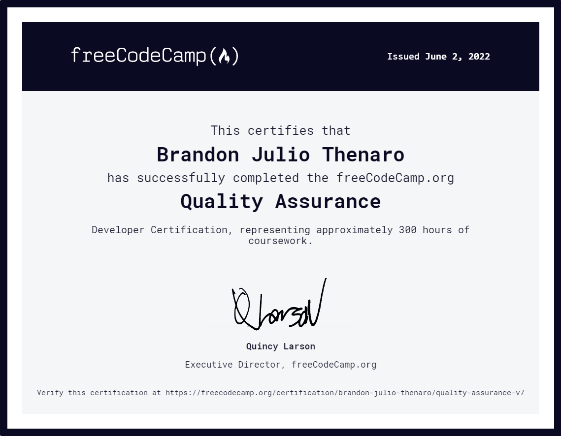 Quality Assurance